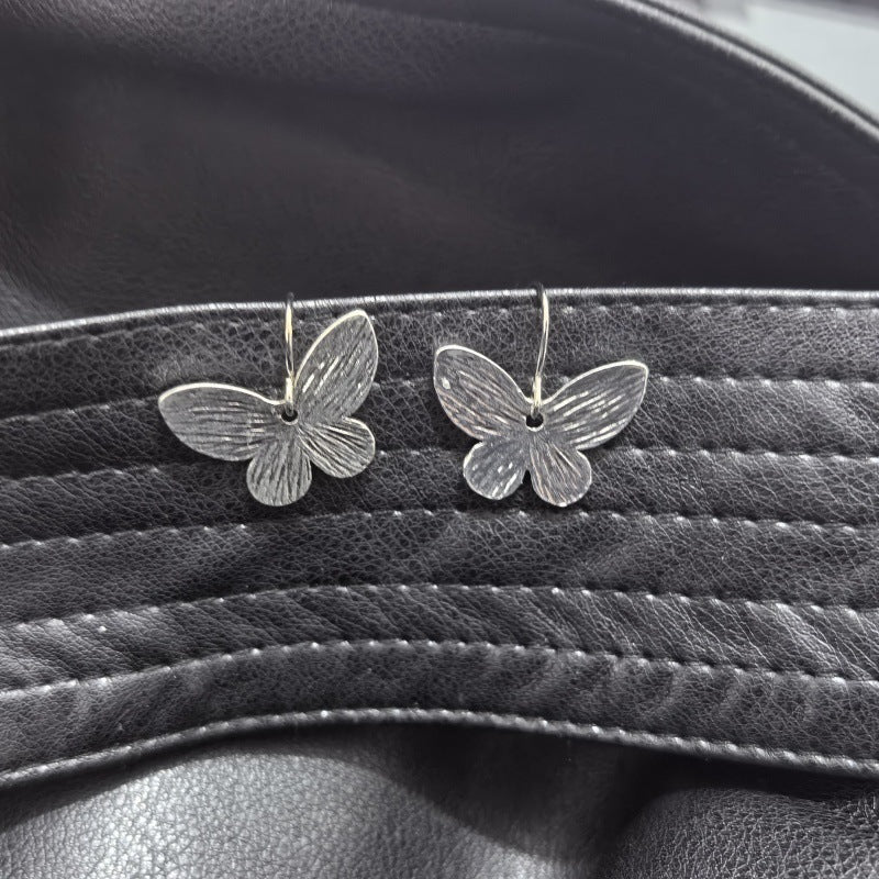 Silver Butterfly Earrings For Women LadyShow.Store