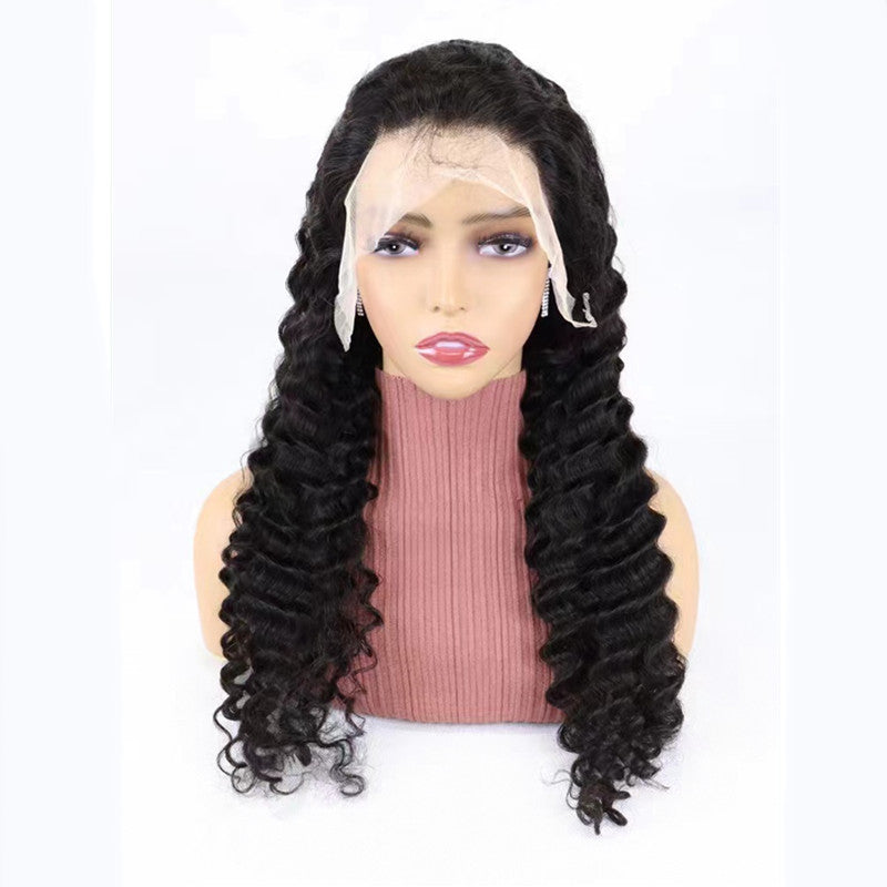 Simple Solid Color Half Lace Hair Cover Human Wigs LadyShow.Store