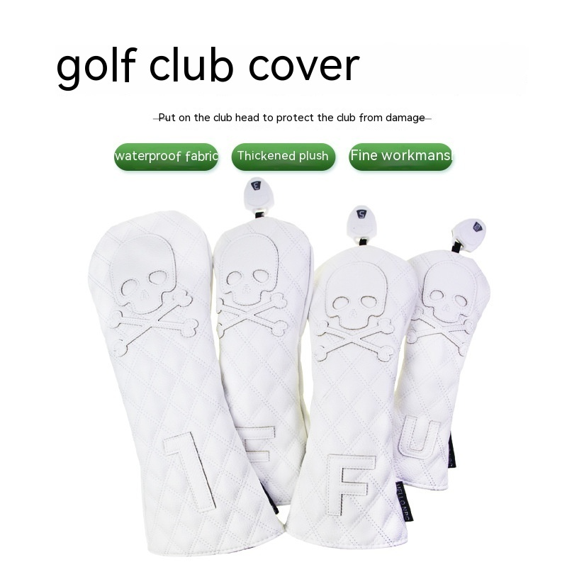 Black PU Leather Golf Club Headcovers Pi-Mart