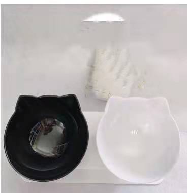 Cat Double Bowl Cat Food Bowl Protects Cervical Vertebra Pets Fashion