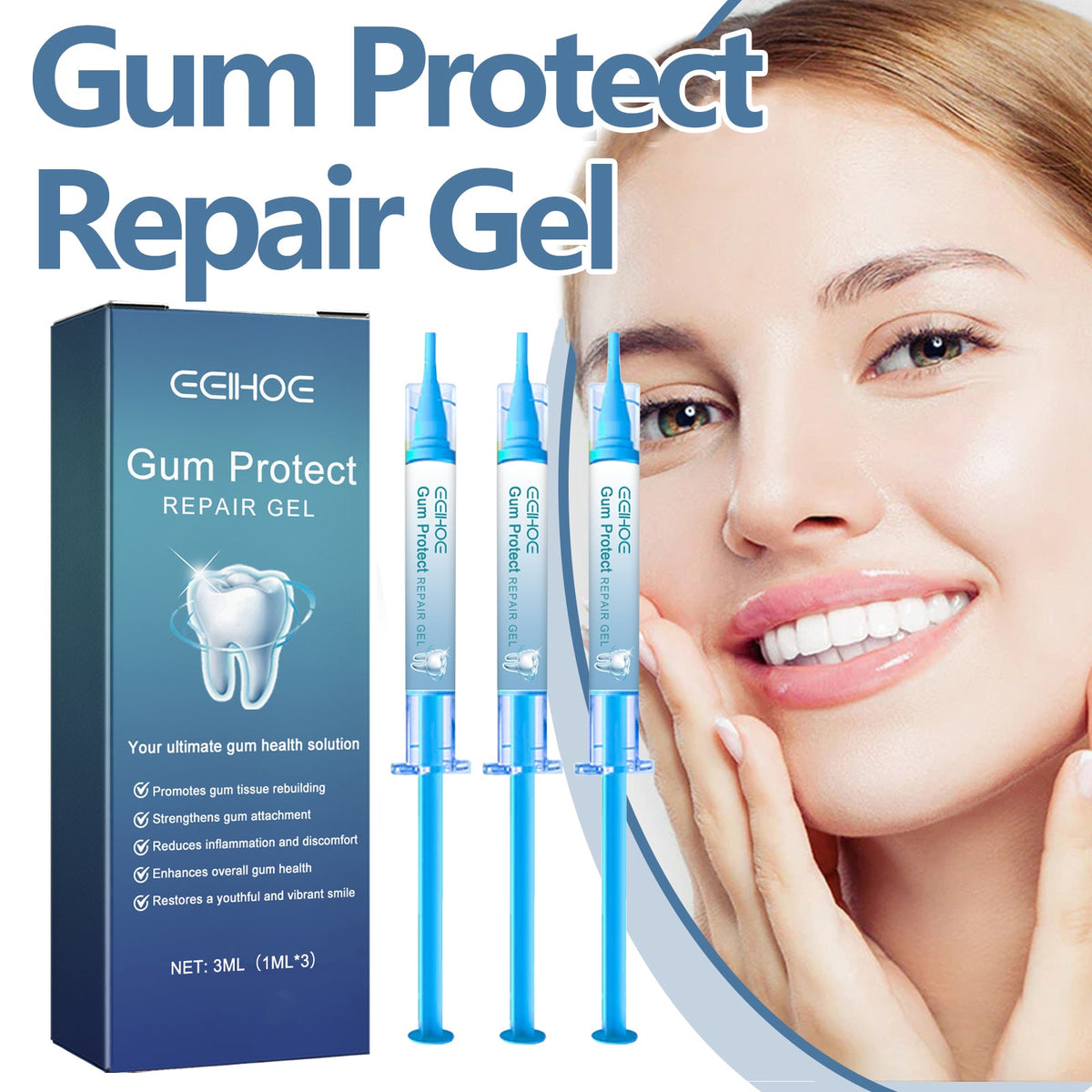 Tooth Soothing Gel 3 Pieces Per Pack Tri Light Beauty