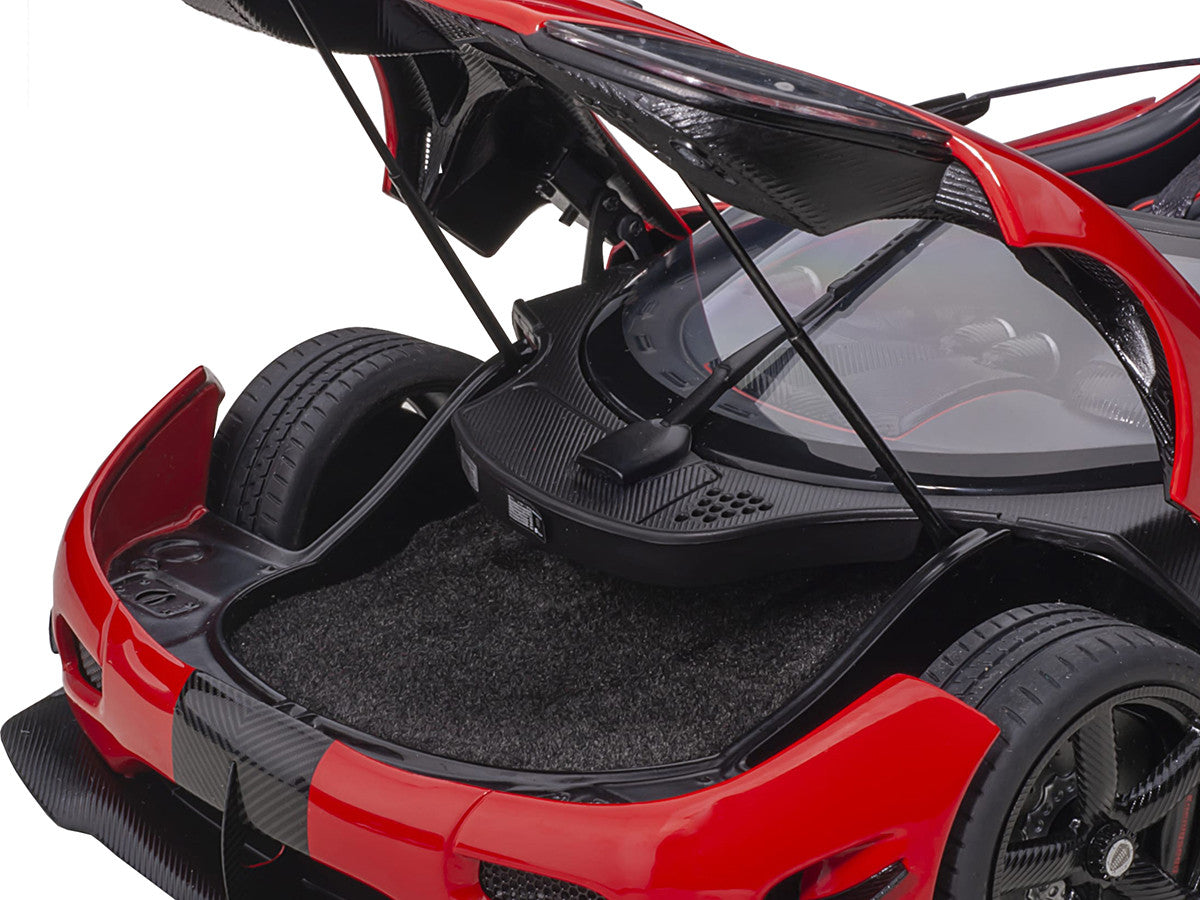 Koenigsegg Agera RS Chili Red with Black Accents 1/18  Model Car by Autoart LuxuryLifeWay Online Store