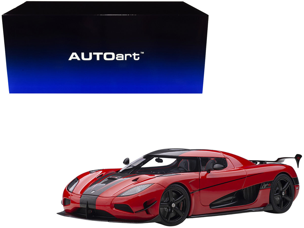 Koenigsegg Agera RS Chili Red with Black Accents 1/18  Model Car by Autoart LuxuryLifeWay Online Store