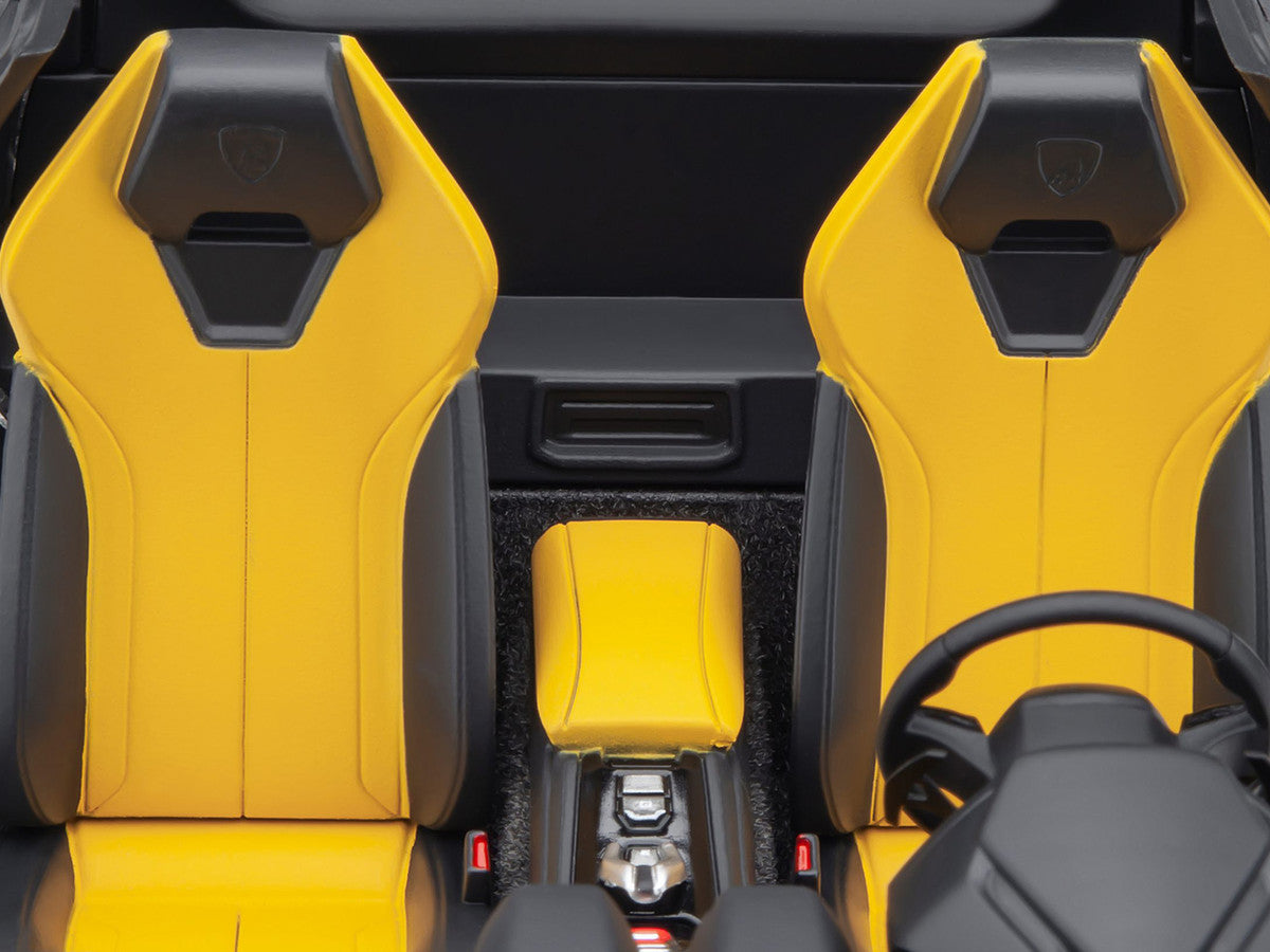Lamborghini Huracan GT "LB-Silhouette Works" Yellow Metallic with Black Top 1/18 Model Car by Autoart LuxuryLifeWay Online Store