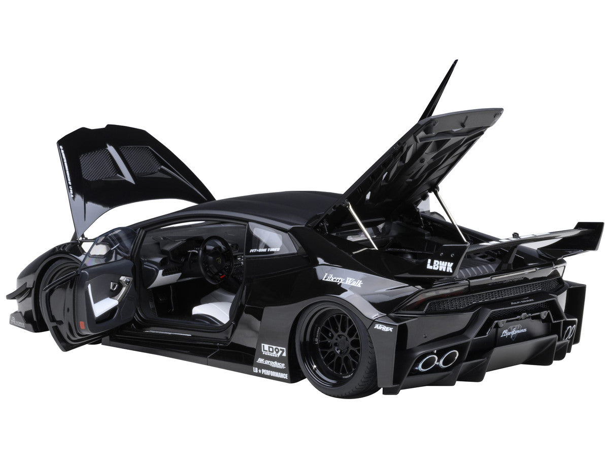 Lamborghini Huracan GT "LB-Silhouette Works" Black 1/18 Model Car by Autoart LuxuryLifeWay Online Store