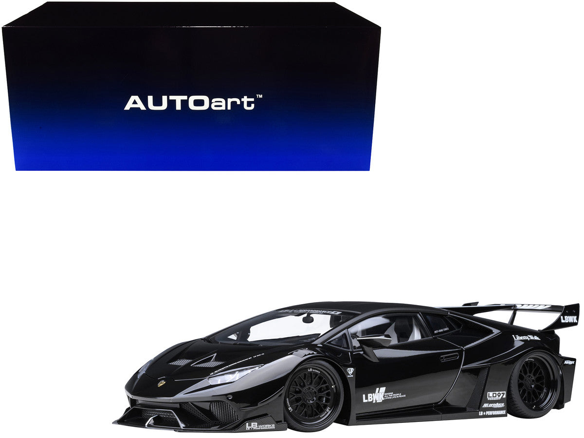 Lamborghini Huracan GT "LB-Silhouette Works" Black 1/18 Model Car by Autoart LuxuryLifeWay Online Store