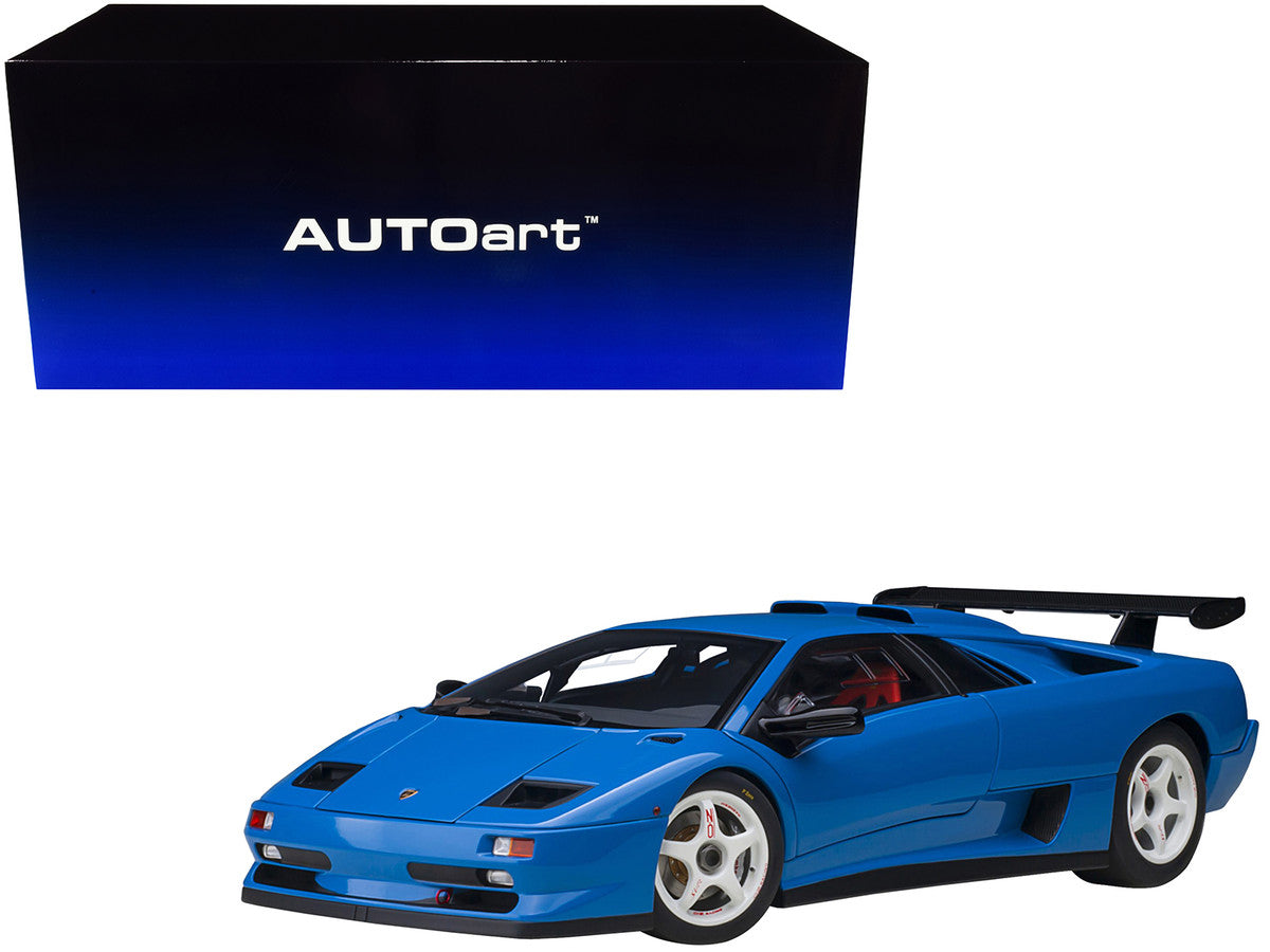 Lamborghini Diablo SV-R Blu Le Mans Blue 1/18 Model Car by Autoart LuxuryLifeWay Online Store