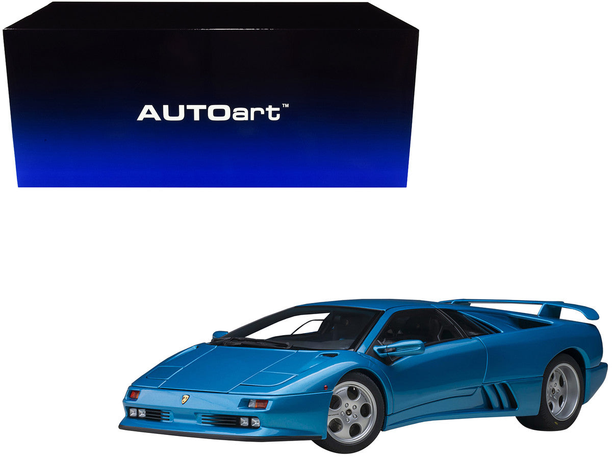 Lamborghini Diablo SE30 Blu Sirena Blue Metallic 1/18 Model Car by Autoart LuxuryLifeWay Online Store