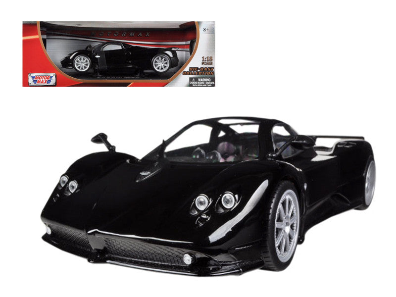 Pagani Zonda F Black 1/18 Diecast Car Model by Motormax LuxuryLifeWay Online Store
