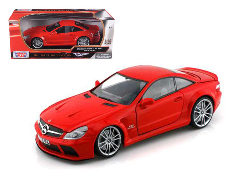 Mercedes SL65 AMG Black Series (R230) Red 1/18 Diecast Model Car by Motormax LuxuryLifeWay Online Store