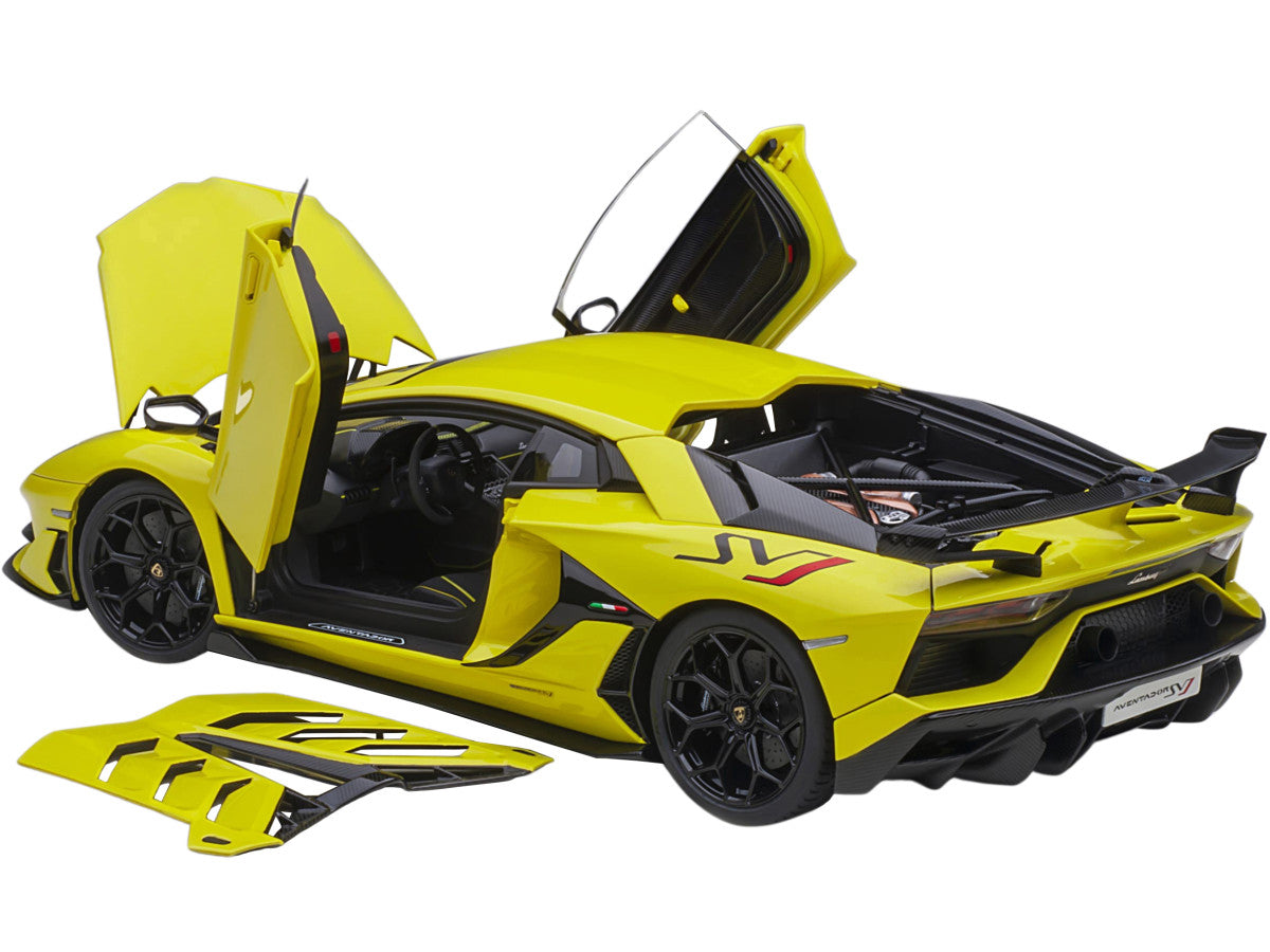Lamborghini Aventador SVJ Giallo Tenerife / Pearl Yellow 1/18 Model Car by Autoart LuxuryLifeWay Online Store