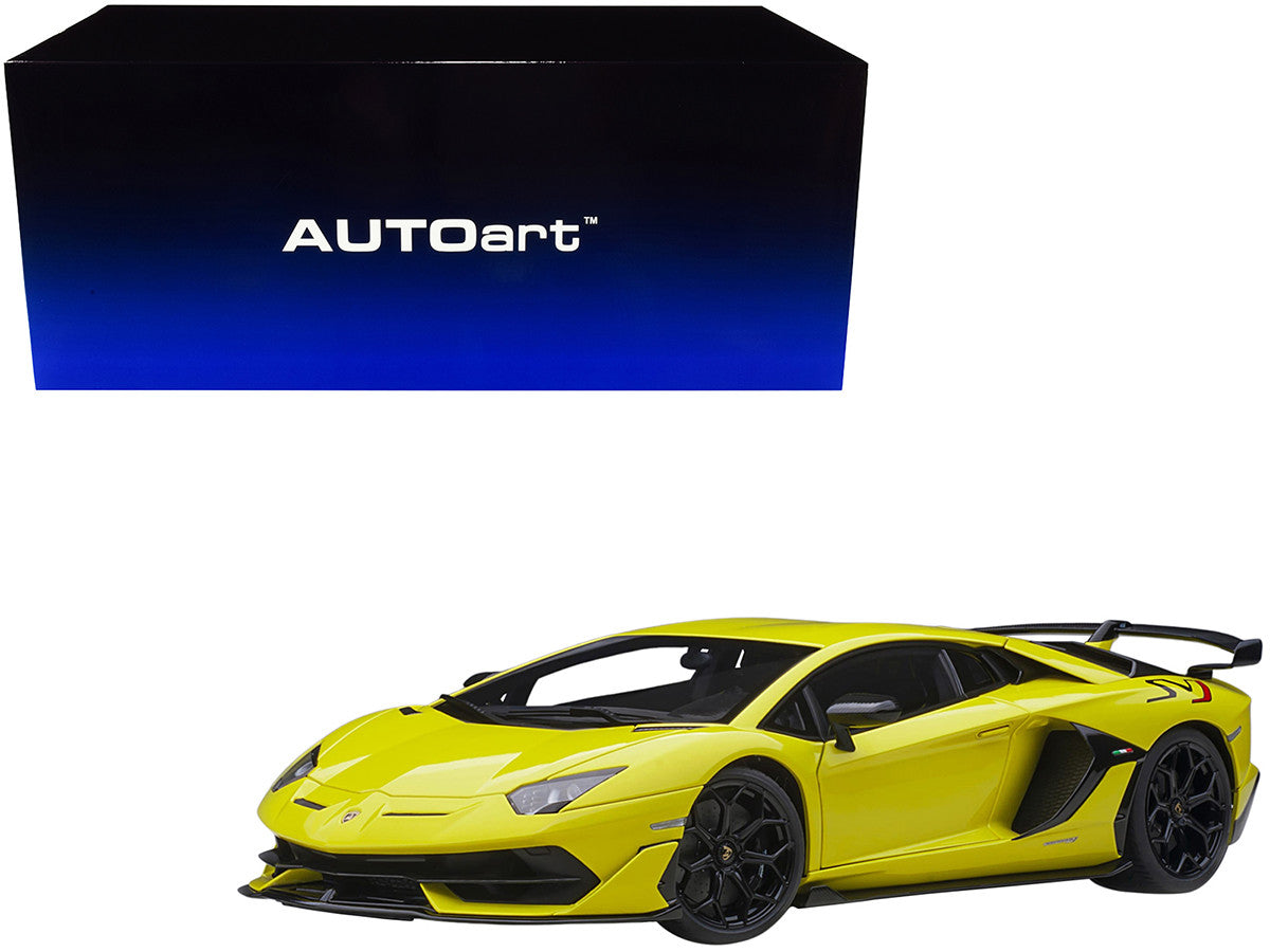 Lamborghini Aventador SVJ Giallo Tenerife / Pearl Yellow 1/18 Model Car by Autoart LuxuryLifeWay Online Store