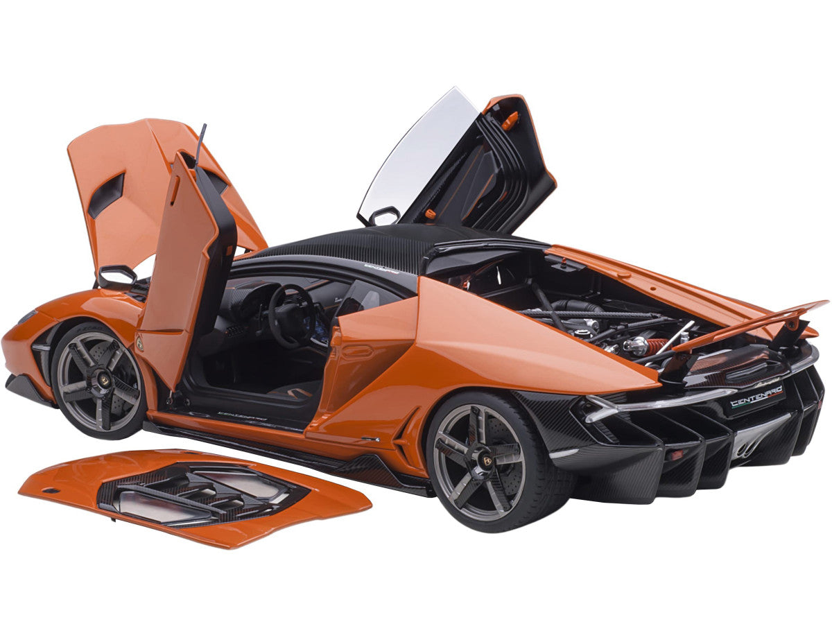 Lamborghini Centenario Arancio Argos / Pearl Orange with Carbon Top 1/18 Model Car by Autoart LuxuryLifeWay Online Store