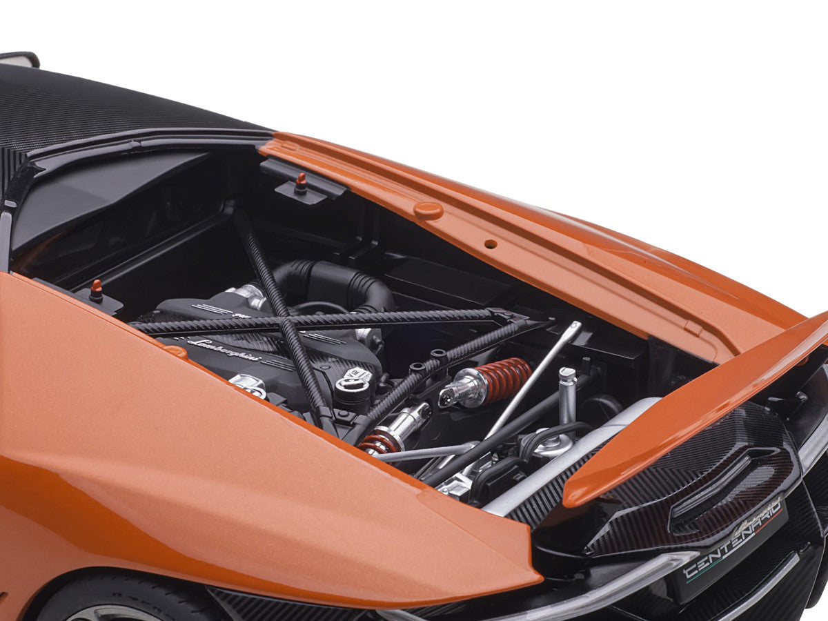 Lamborghini Centenario Arancio Argos / Pearl Orange with Carbon Top 1/18 Model Car by Autoart LuxuryLifeWay Online Store