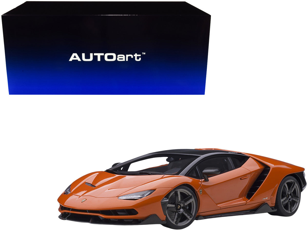 Lamborghini Centenario Arancio Argos / Pearl Orange with Carbon Top 1/18 Model Car by Autoart LuxuryLifeWay Online Store