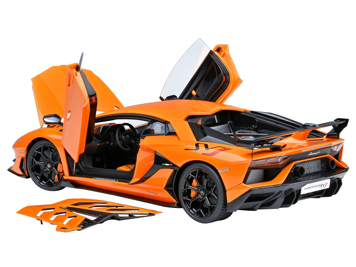 Lamborghini Aventador SVJ Arancio Atlas Pearl Orange 1/18 Model Car by Autoart LuxuryLifeWay Online Store