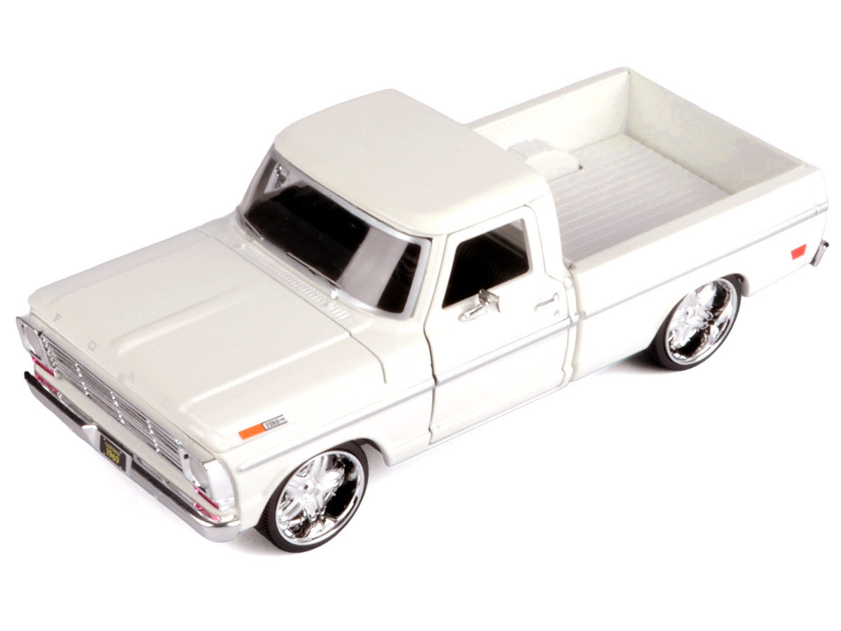 1969 Ford F-100 Pickup Truck Cream "Maxx Design" Series 1/24 Diecast Model Car by Motormax LuxuryLifeWay Online Store