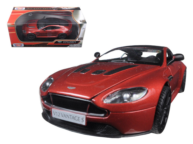 Aston Martin Vantage S V12 Red 1/24 Diecast Model Car by Motormax LuxuryLifeWay Online Store