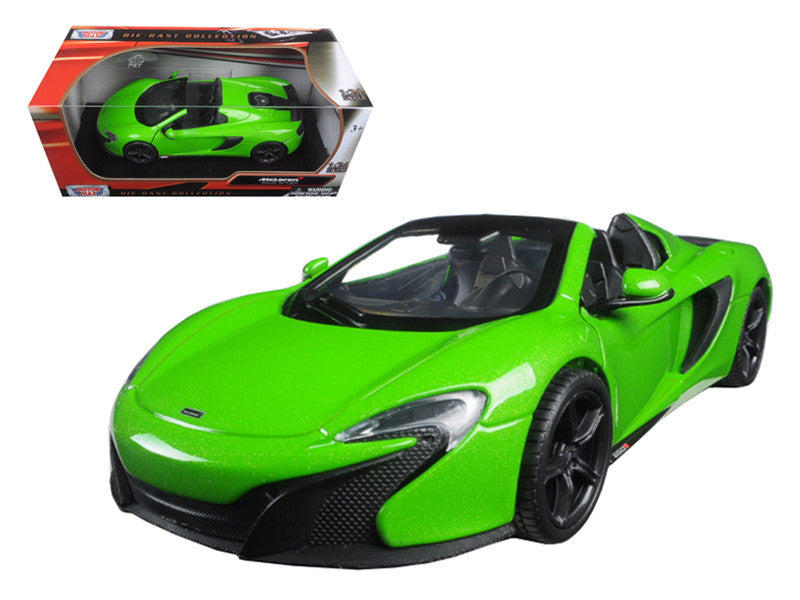 McLaren 650S Spider Green 1/24 Diecast Model Car by Motormax LuxuryLifeWay Online Store