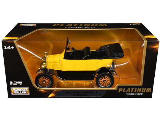 1925 Ford Model T Touring Yellow "Platinum Collection" Series 1/24 Diecast Model Car by Motormax LuxuryLifeWay Online Store