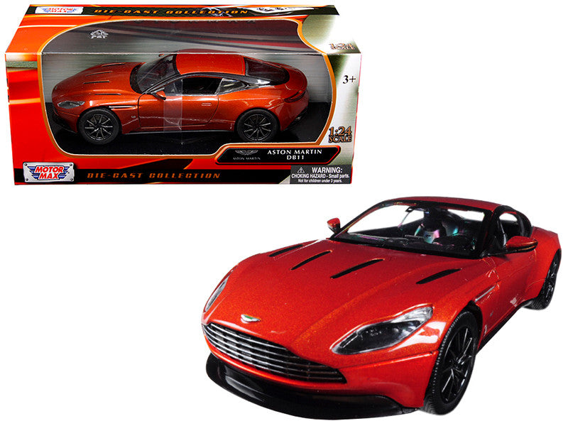 Aston Martin DB11 Copper Orange 1/24 Diecast Model Car by Motormax LuxuryLifeWay Online Store