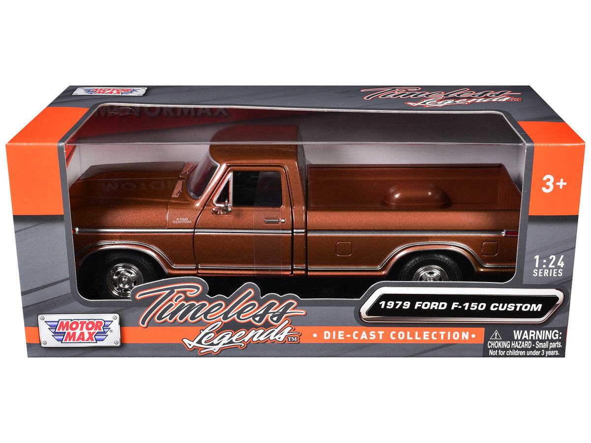 1979 Ford F-150 Pickup Truck Brown 1/24 Diecast Model Car by Motormax LuxuryLifeWay Online Store