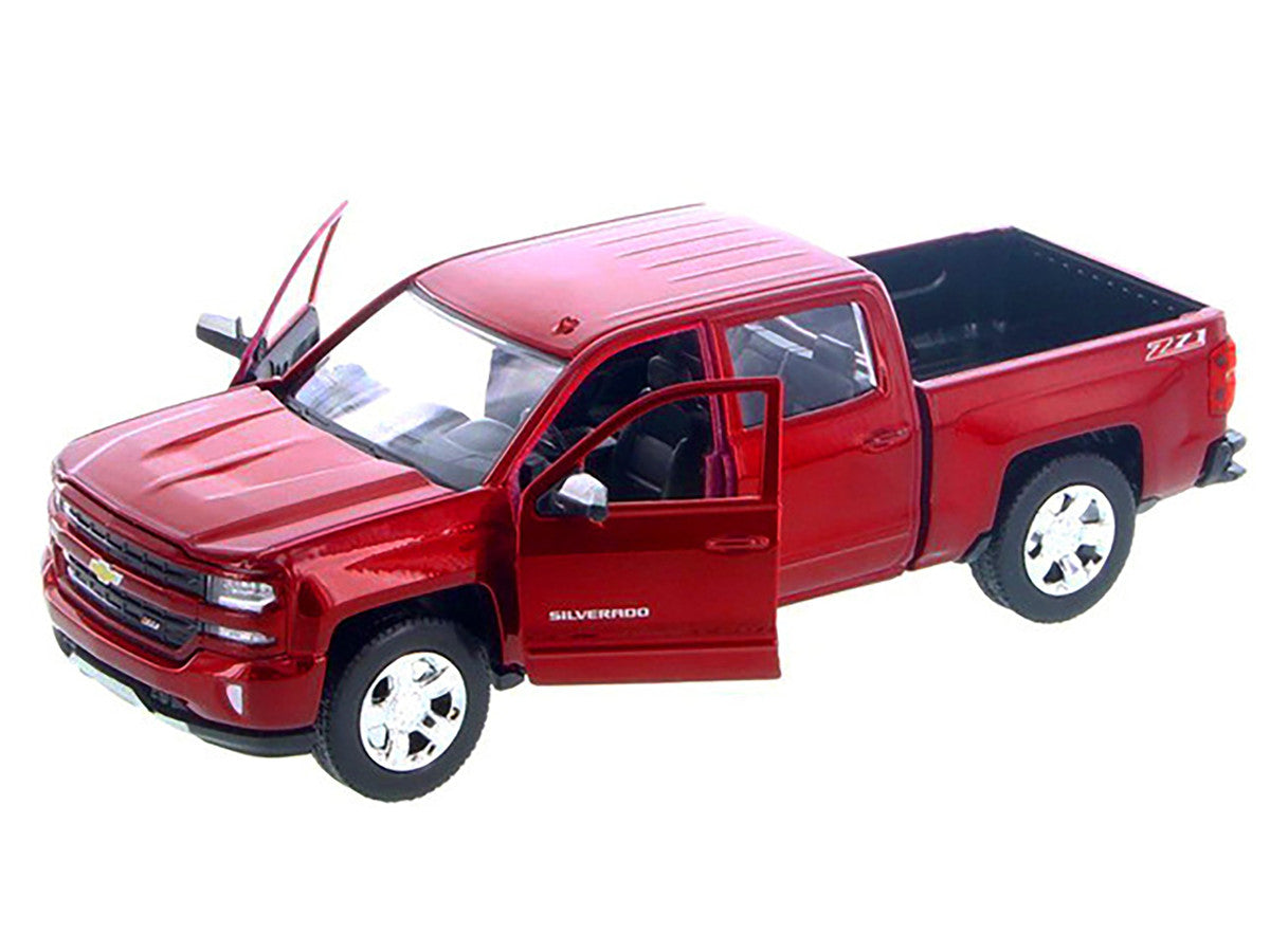 2017 Chevrolet Silverado 1500 LT Z71 Crew Cab Metallic Red 1/27 Diecast Model Car by Motormax LuxuryLifeWay Online Store