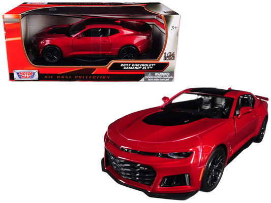 2017 Chevrolet Camaro ZL1 Burgundy 1/24 Diecast Car Model by Motormax LuxuryLifeWay Online Store