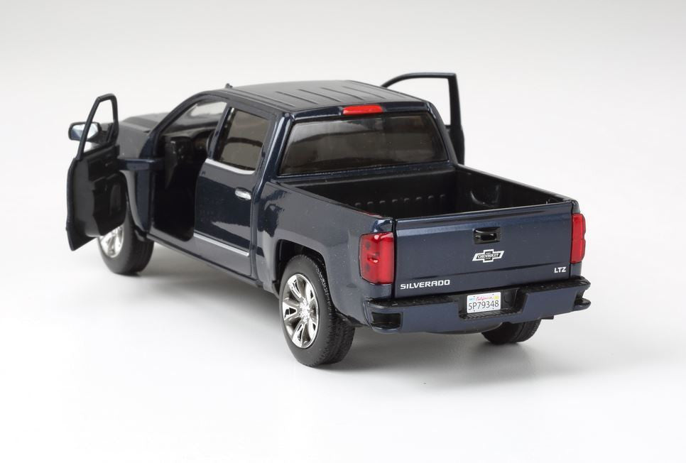 2018 Chevrolet Silverado LTZ Pickup Truck Centennial Edition Blue Metallic "100 Years Anniversary" 1/27 Diecast Model Car by Motormax LuxuryLifeWay Online Store