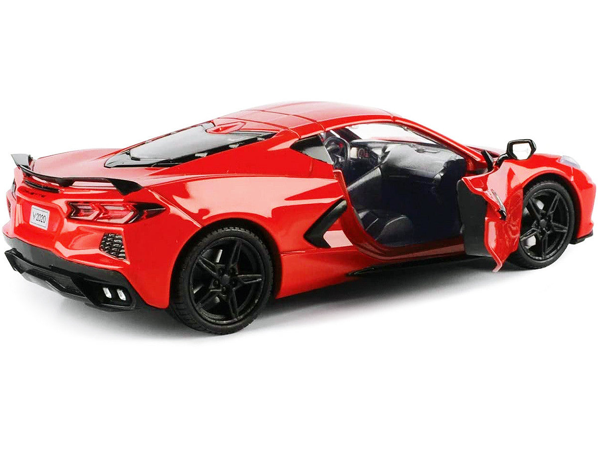 2020 Chevrolet Corvette C8 Stingray Red "Timeless Legends" 1/24 Diecast Model Car by Motormax LuxuryLifeWay Online Store