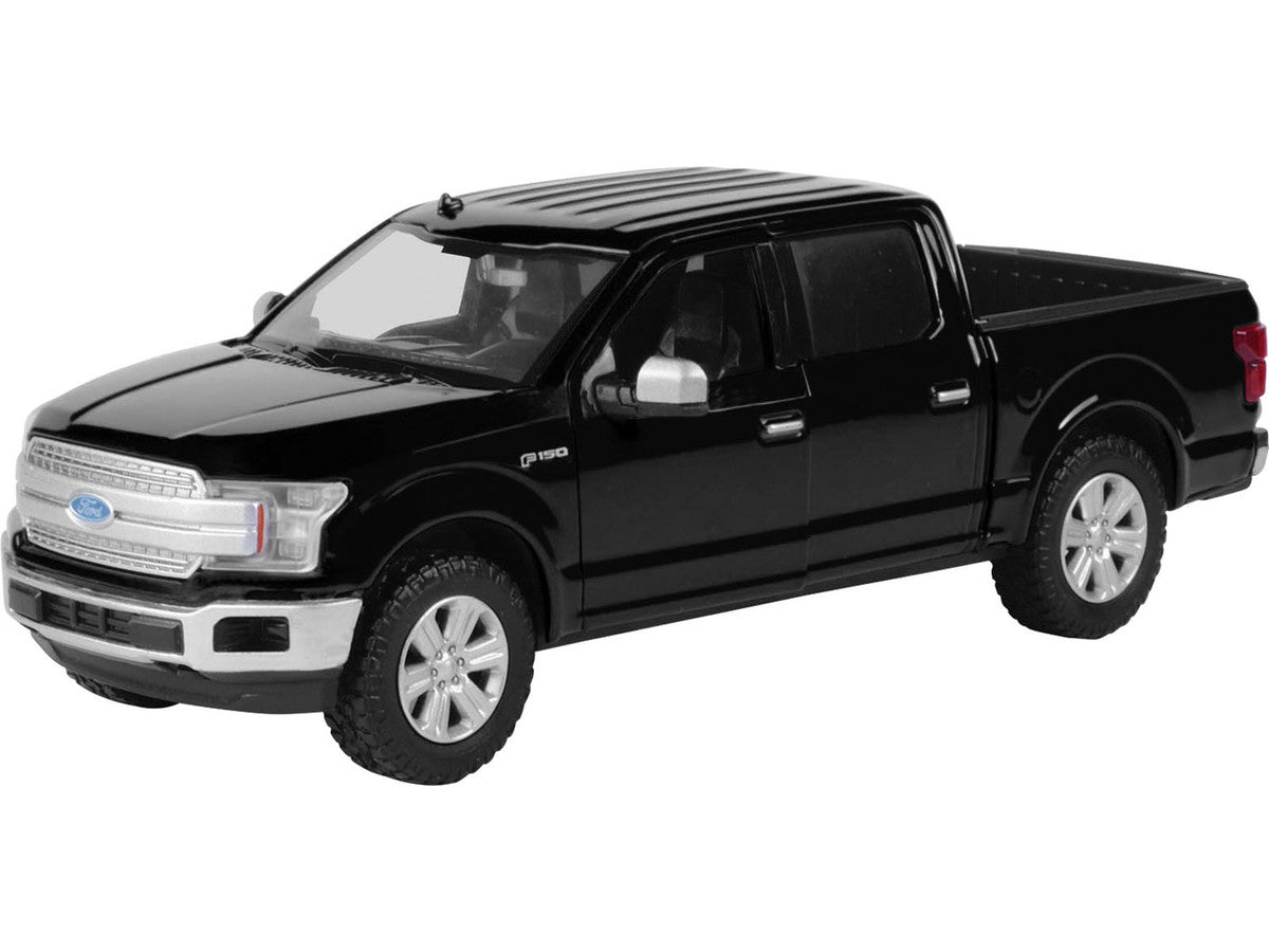 2019 Ford F-150 Lariat Crew Cab Pickup Truck Black 1/27 Diecast Model Car by Motormax LuxuryLifeWay Online Store