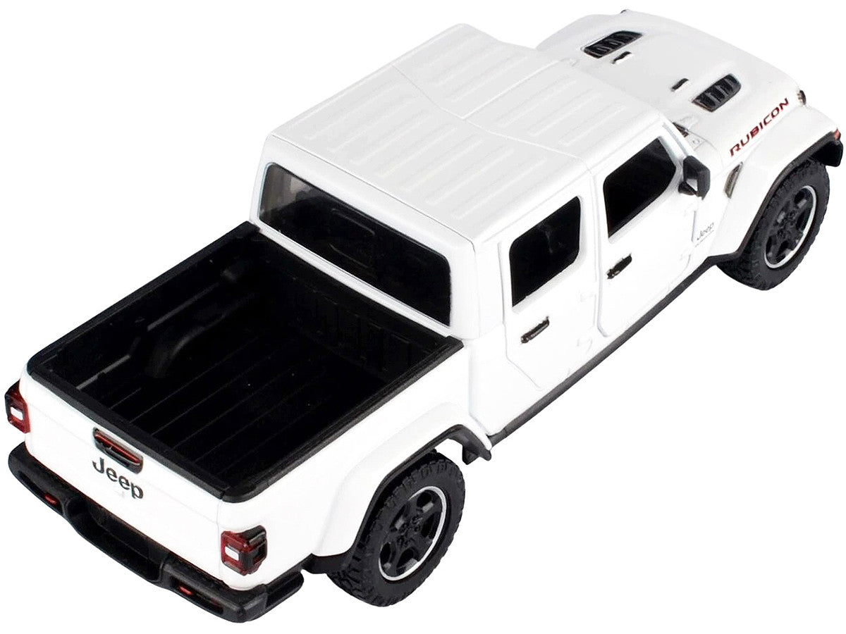 2021 Jeep Gladiator Rubicon (Closed Top) Pickup Truck White 1/24-1/27 Diecast Model Car by Motormax LuxuryLifeWay Online Store
