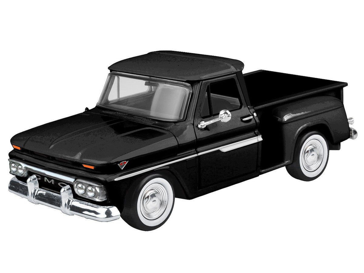 1966 GMC C1000 Fenderside Pickup Truck Black "Timeless Legends" Series 1/24 Diecast Model Car by Motormax LuxuryLifeWay Online Store