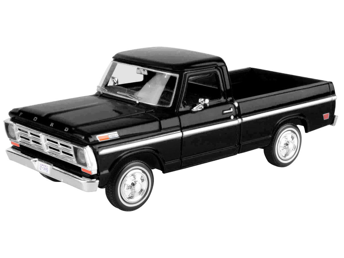 1972 Ford F-100 Pickup Truck Black "Timeless Legends" Series 1/24 Diecast Model Car by Motormax LuxuryLifeWay Online Store