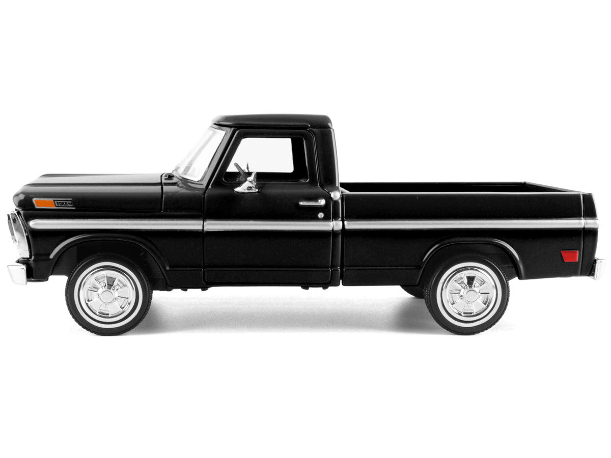 1972 Ford F-100 Pickup Truck Black "Timeless Legends" Series 1/24 Diecast Model Car by Motormax LuxuryLifeWay Online Store