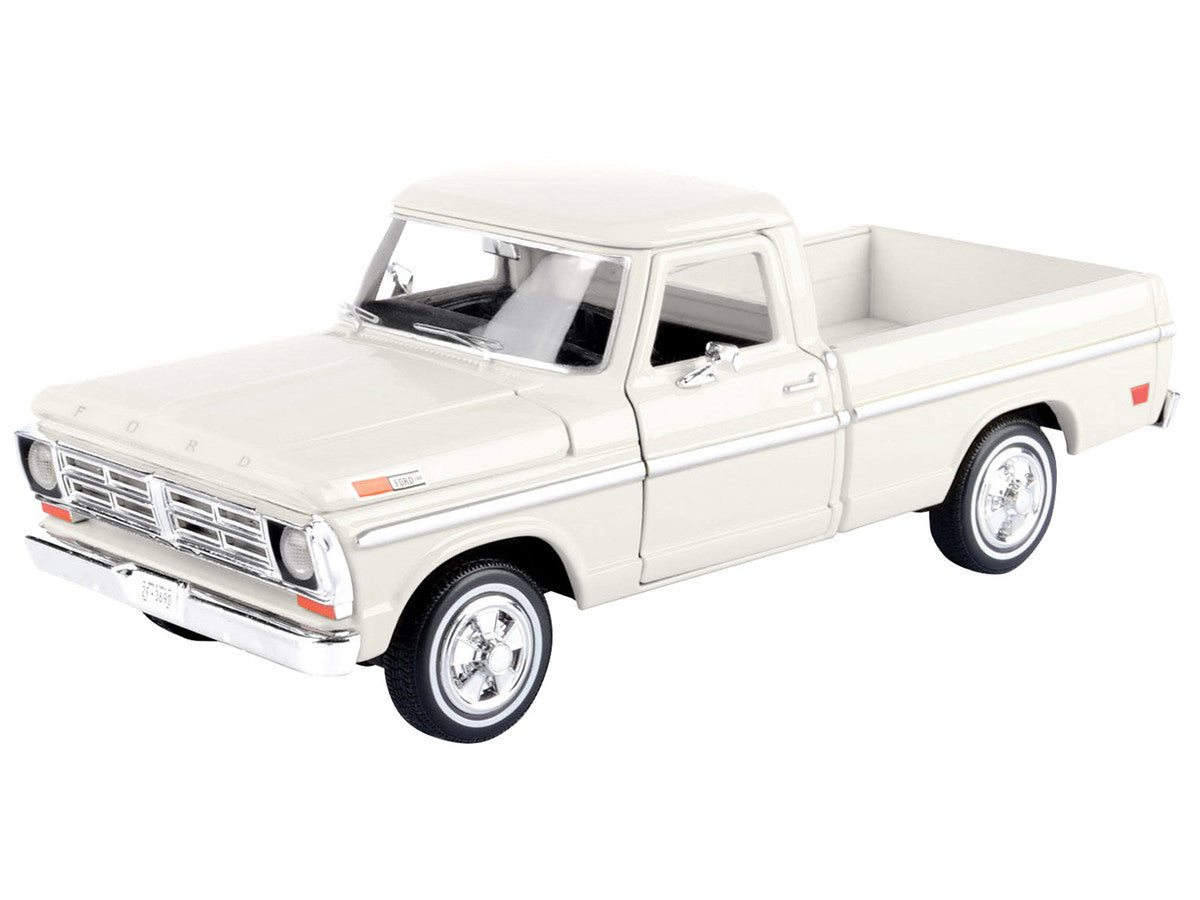 1972 Ford F-100 Pickup Truck Cream "Timeless Legends" Series 1/24 Diecast Model Car by Motormax LuxuryLifeWay Online Store