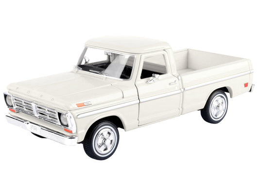 1972 Ford F-100 Pickup Truck Cream "Timeless Legends" Series 1/24 Diecast Model Car by Motormax LuxuryLifeWay Online Store