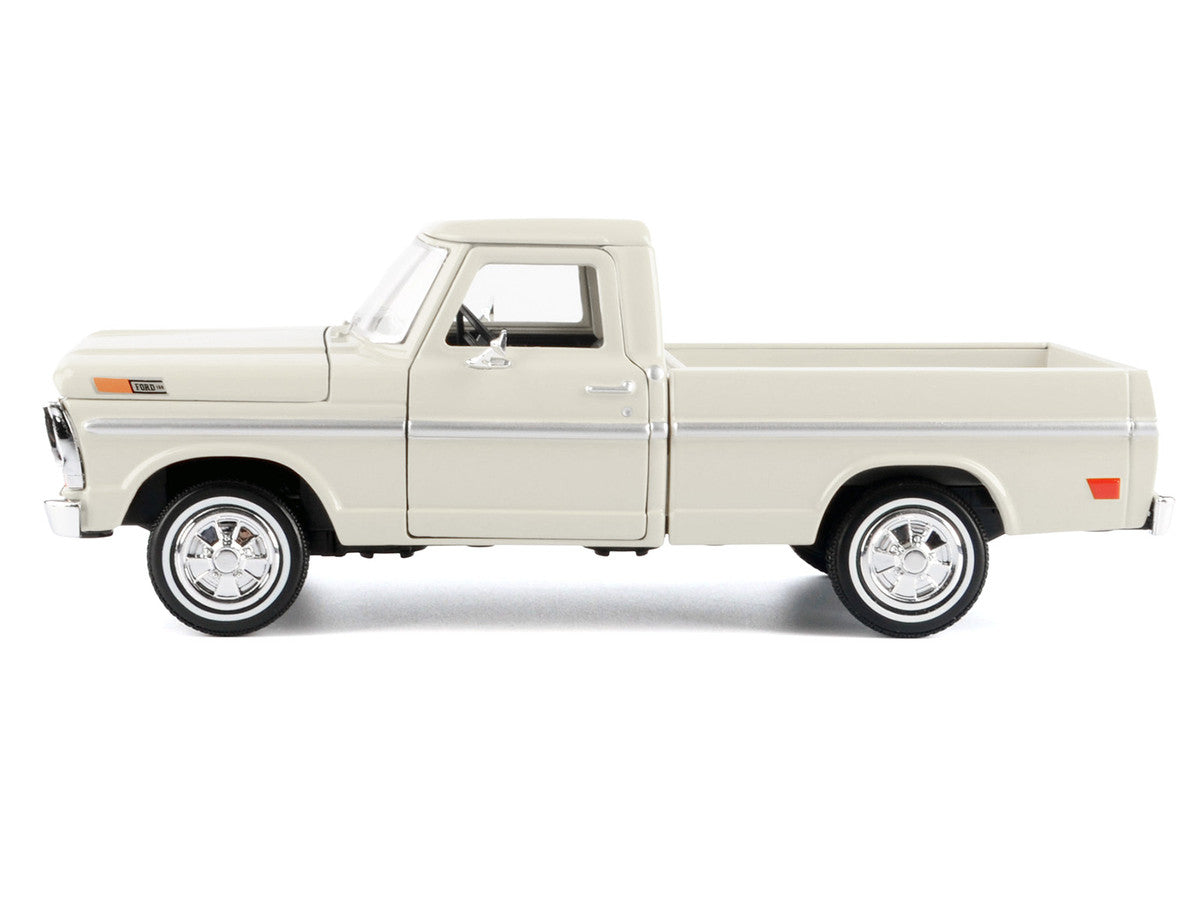 1972 Ford F-100 Pickup Truck Cream "Timeless Legends" Series 1/24 Diecast Model Car by Motormax LuxuryLifeWay Online Store