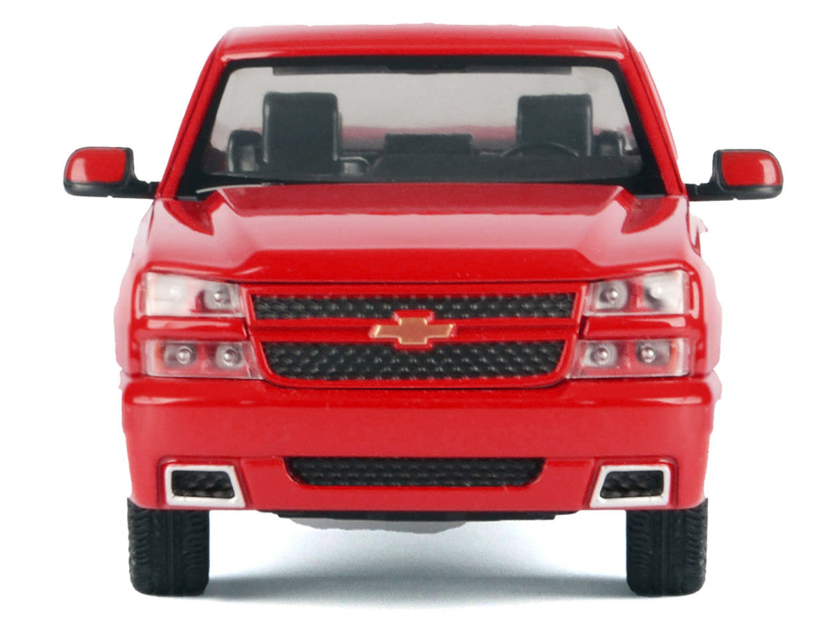 2006 Chevrolet Silverado SS Pickup Truck Red "Timeless Legends" Series 1/25 Diecast Model Car by Motormax LuxuryLifeWay Online Store