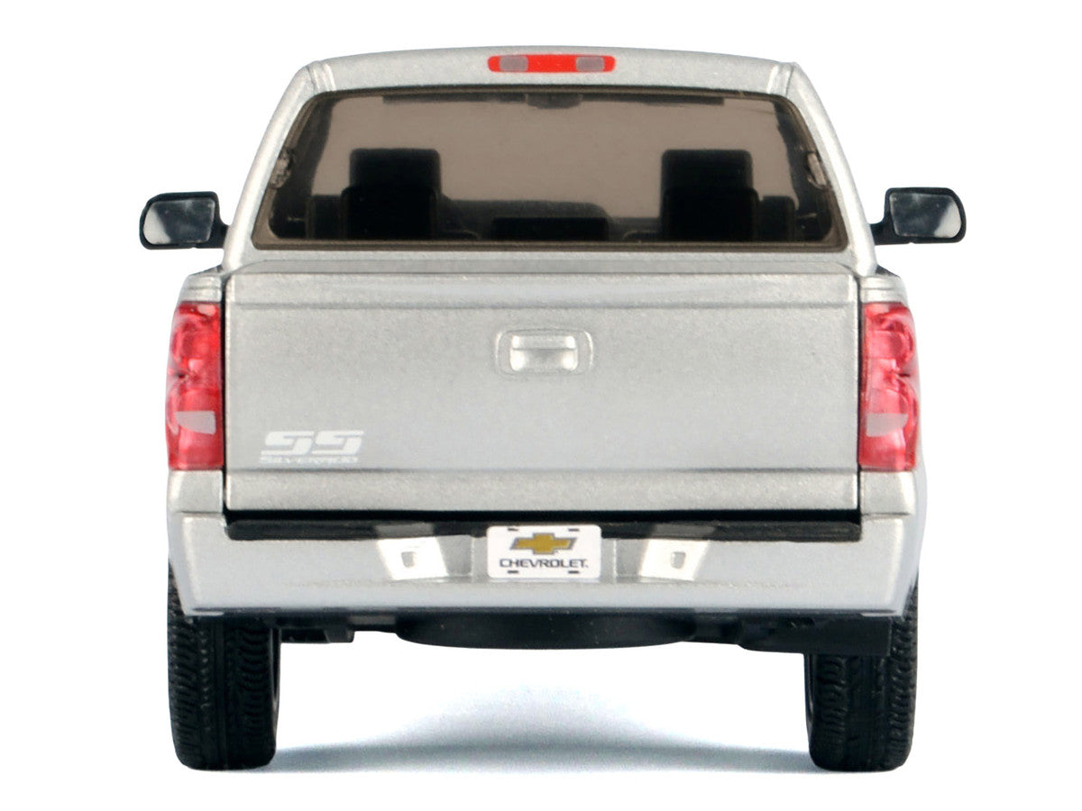 2006 Chevrolet Silverado SS Pickup Truck Silver Metallic "Timeless Legends" Series 1/25 Diecast Model Car by Motormax LuxuryLifeWay Online Store
