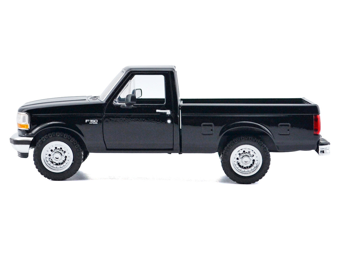 1993 Ford F-150 XLT Pickup Truck Black "Timeless Legends" Series 1/24 Diecast Model Car by Motormax LuxuryLifeWay Online Store