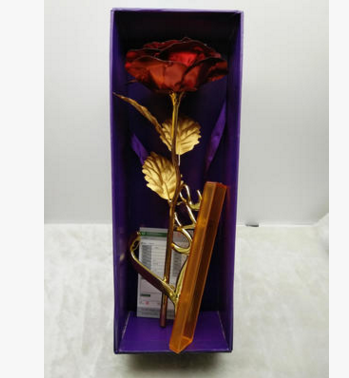 24K Gold Foil Purple Rose - Mother's Day Gift LadyShow.Store