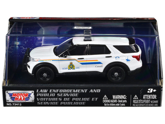 2022 Ford Police Interceptor Utility "RCMP (Royal Canadian Mounted Police)" White "Law Enforcement and Public Service" Series 1/43 Diecast Model Car by Motormax LuxuryLifeWay Online Store