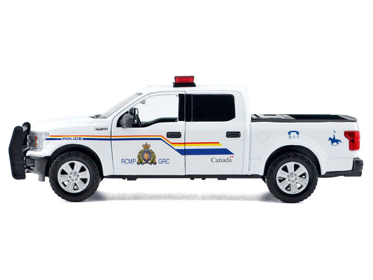 2019 Ford F-150 Lariat Crew Cab Pickup Truck "Royal Canadian Mounted Police" White with Flashing Light Bar and Front and Rear Lights and Sounds "Law Enforcement and Public Service" Series 1/27 Diecast Model Car by Motormax LuxuryLifeWay Online Store