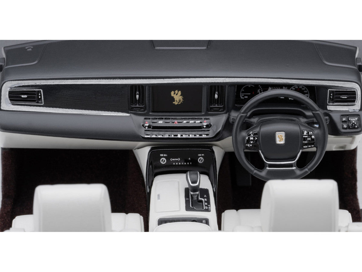 Toyota Century Open Car Convertible RHD (Right Hand Drive) Black with White Interior 1/18 Model Car by Autoart LuxuryLifeWay Online Store