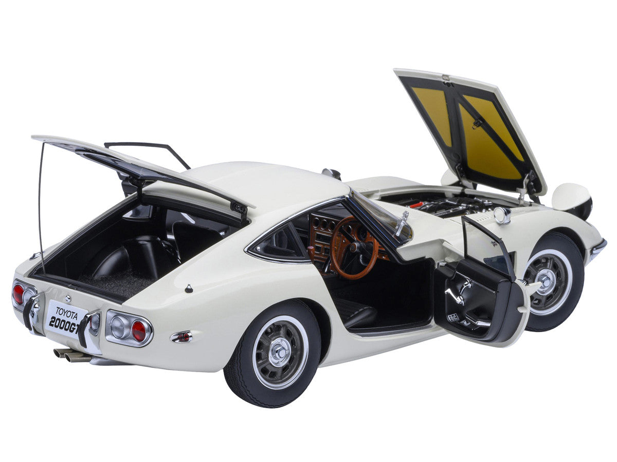 1967 Toyota 2000GT RHD (Right Hand Drive) White 1/18 Model Car by Autoart LuxuryLifeWay Online Store