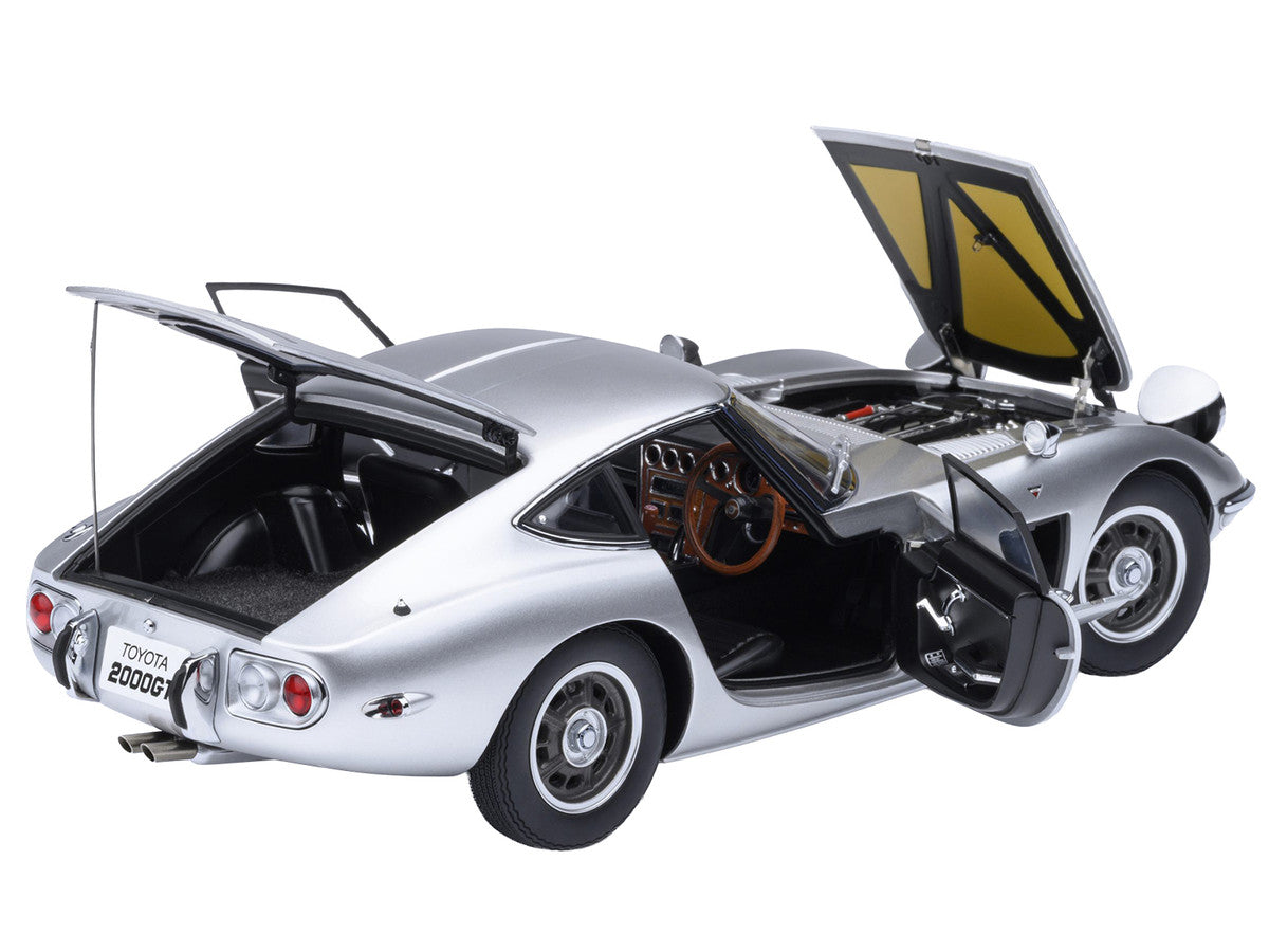 1967 Toyota 2000GT RHD (Right Hand Drive) Silver Metallic 1/18 Model Car by Autoart LuxuryLifeWay Online Store