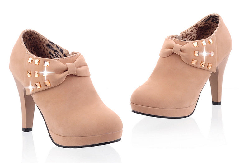 Round toe high heels LadyShow.Store