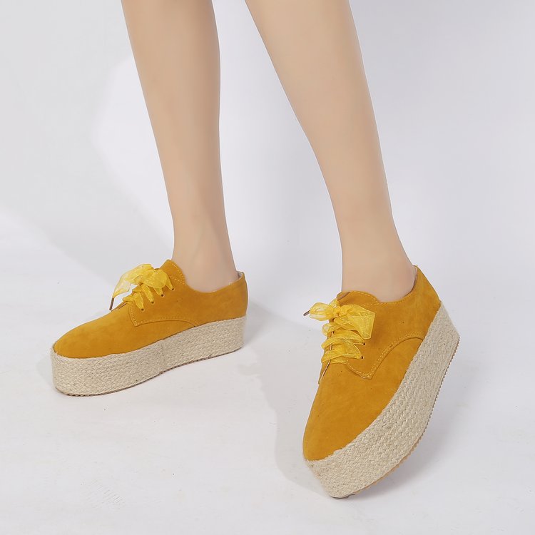 Women's round-toe lace-up casual shoes LadyShow.Store