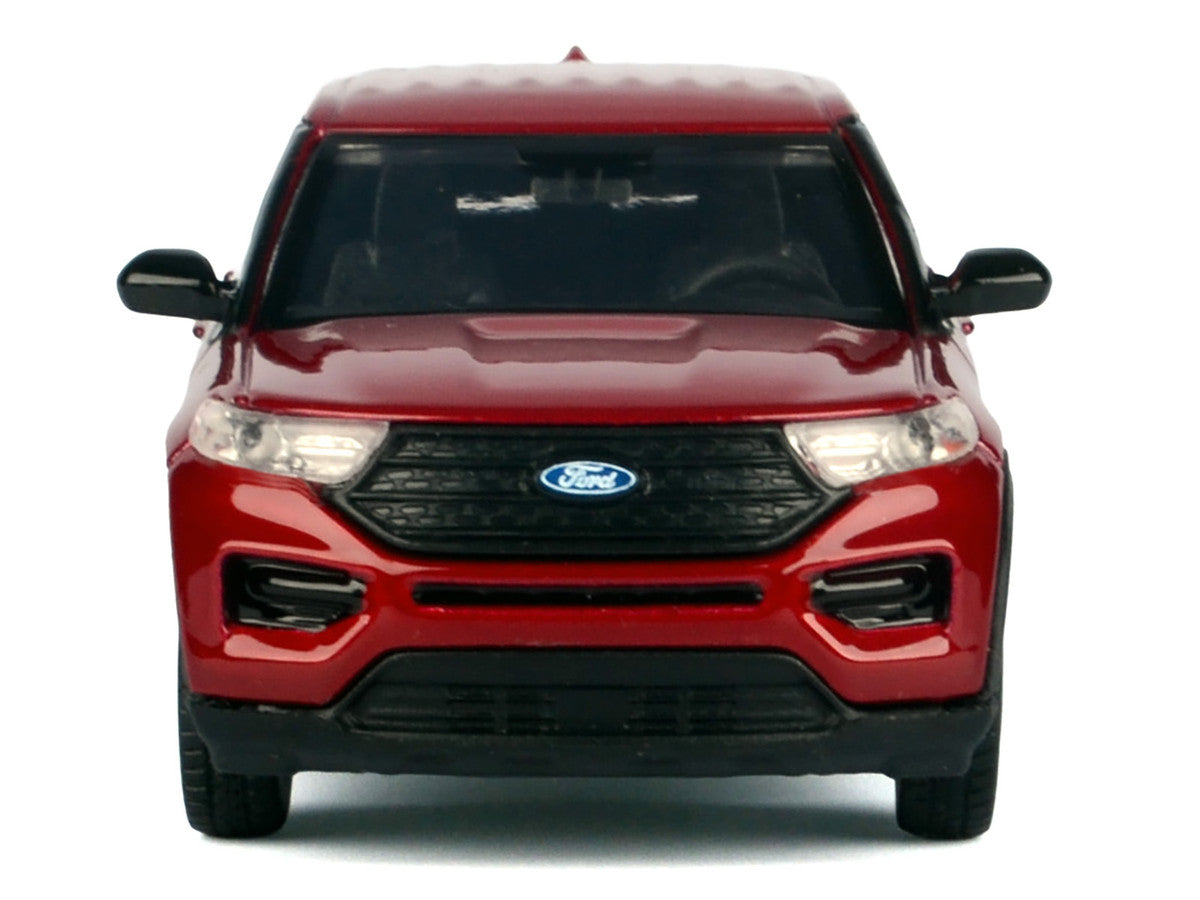 2023 Ford Explorer Red Metallic "Timeless Legends" Series 1/43 Diecast Model Car by Motormax LuxuryLifeWay Online Store